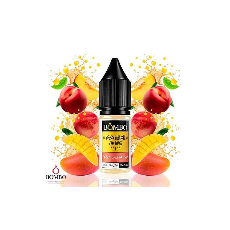 Peach and Mango 10ml - Wailani Juice Nic Salts by Bombo