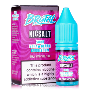 Sour Strawberry Bubblegum - Brutal Nic Salt
