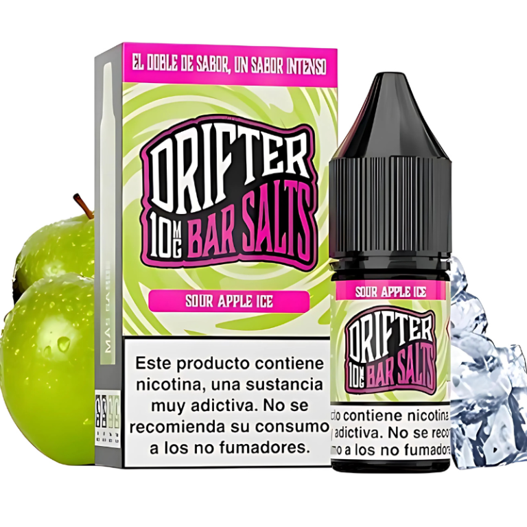 Sour Apple Ice 10ml Juice Sauz Drifter Bar Salts